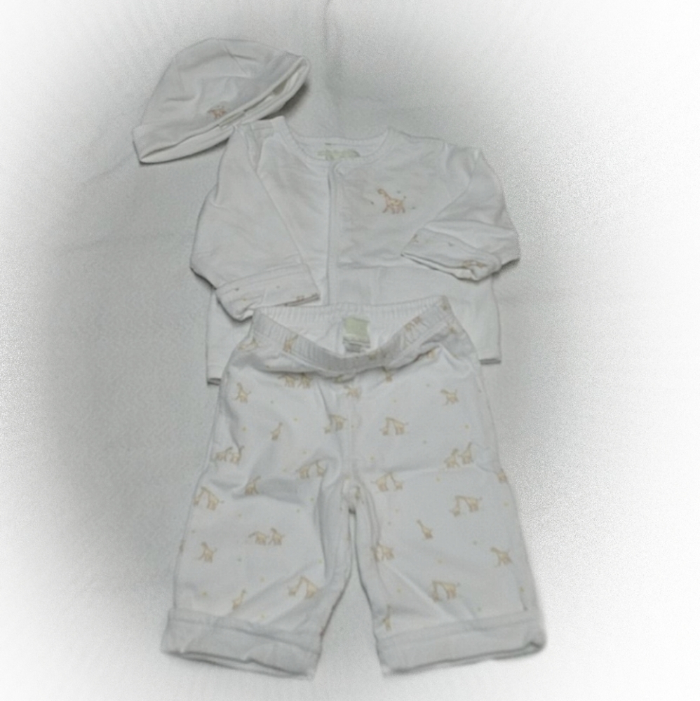 Janie & Jack Layette🦒giraffe outfit + hat🦒